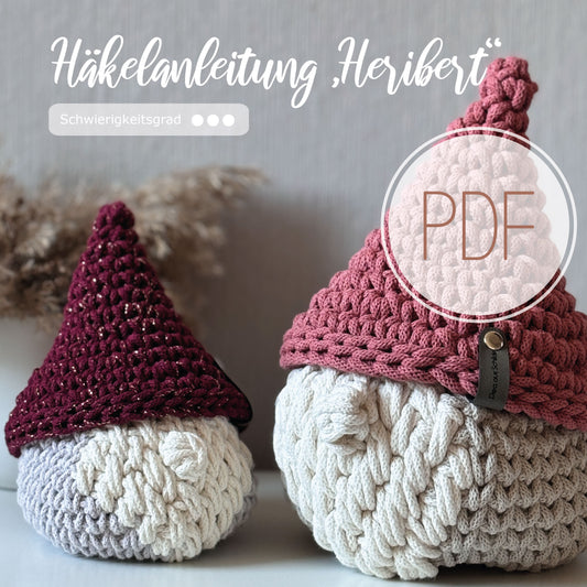 digitale Häkelanleitung Wichtel "Heribert"