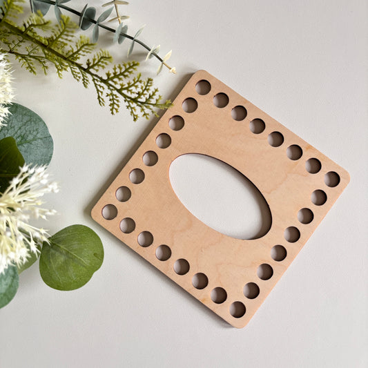 Häkelboden Taschentuchbox Quadrat