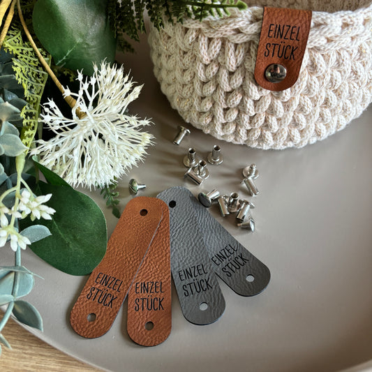 Lederlabel "Einzelstück"